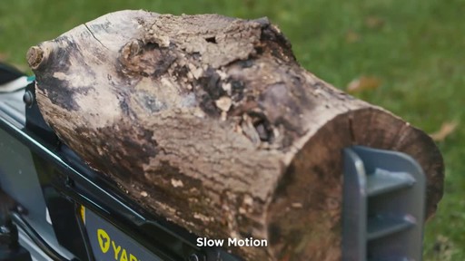Yardworks 5-Ton Duo Cut Electric Log Splitter with pedal - image 2 from the video