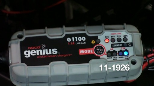 Noco Genius G1100 Smart Battery Charger - image 8 from the video