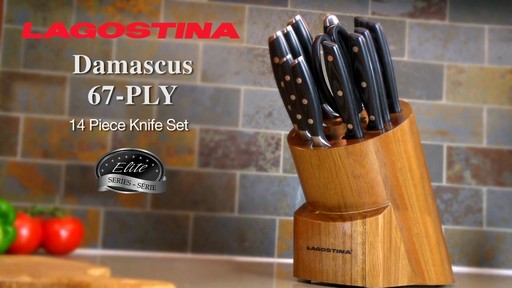 Lagostina Damascus Steel Cutlery Set, 14-pc - image 10 from the video