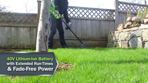 Leighton's Review of the Greenworks 40V Trimmer and Brush Cutter  - image 4 from the video
