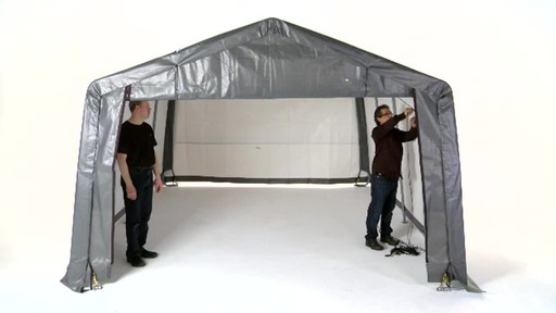 Shelter Logic Pull-Eaze Roll-up Door Kit - image 10 from the video