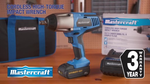 Mastercraft 20V Max High Torque Impact Wrench - image 10 from the video