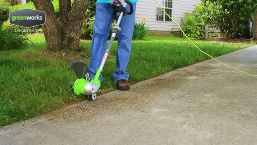Greenworks 5.5A Electric Grass Trimmer - image 1 from the video