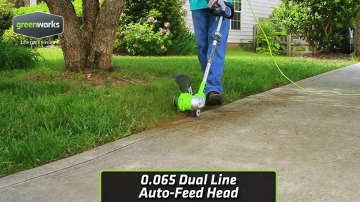 Greenworks 5.5A Electric Grass Trimmer - image 4 from the video