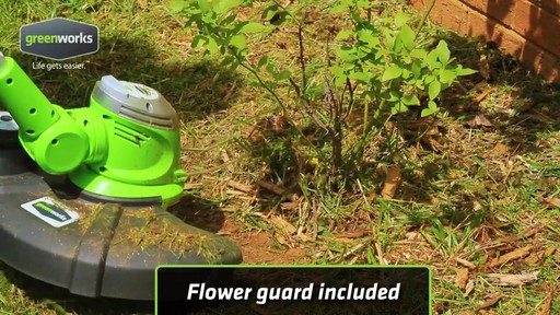 Greenworks 5.5A Electric Grass Trimmer - image 6 from the video