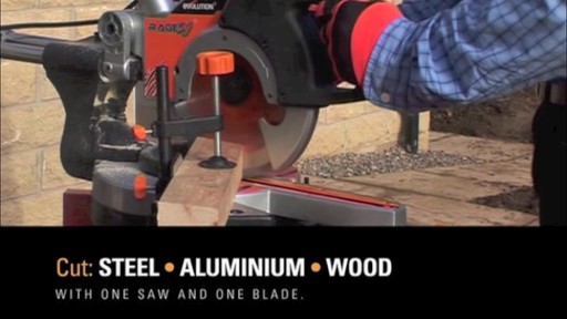 Evolution Multi-Purpose Sliding Mitre Saw, 10-in - image 3 from the video