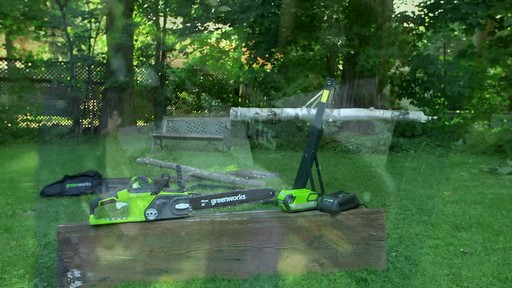 Greenworks 40V Cordless Chainsaw - Testimonial - image 2 from the video