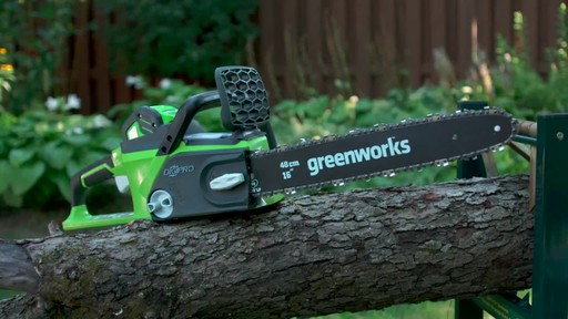 Greenworks 40V Cordless Chainsaw - Testimonial - image 7 from the video