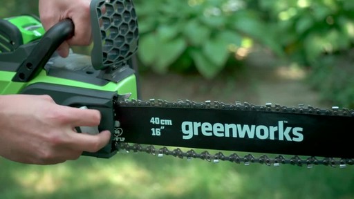 Greenworks 40V Cordless Chainsaw - Testimonial - image 8 from the video