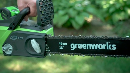 Greenworks 40V Cordless Chainsaw - Testimonial - image 9 from the video