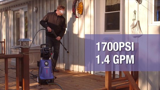 Simoniz 1700 PSI Electric Pressure Washer - image 2 from the video