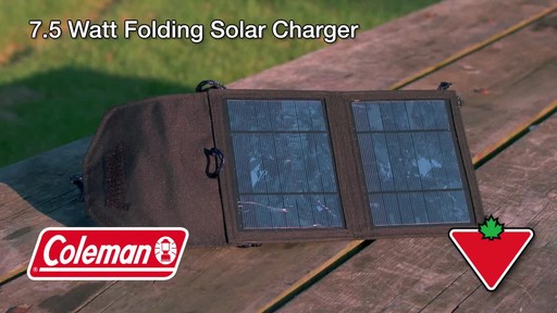  Coleman 7.5 Watt Folding Solar Charger - image 1 from the video