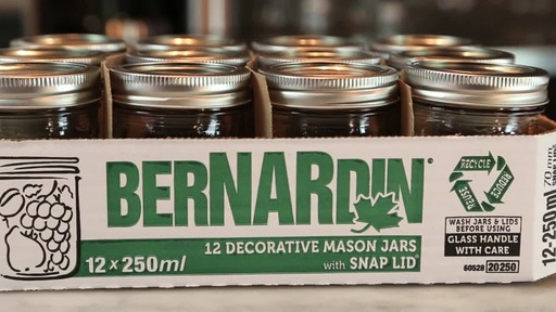 Bernardin Decorative Mason Jar 250 mL - image 8 from the video