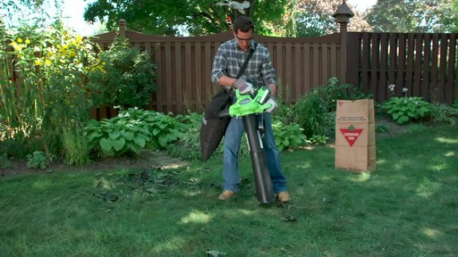 GreenWorks 40V LithiumIon Brushless Cordless Leaf Blower Vac - image 2 from the video