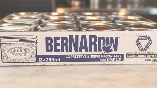 Bernardin Wide Mouth Mason Jars, 250 ml - image 7 from the video
