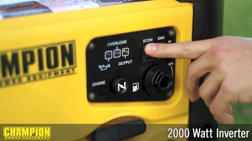 Champion 2000W Inverter Generator - image 5 from the video