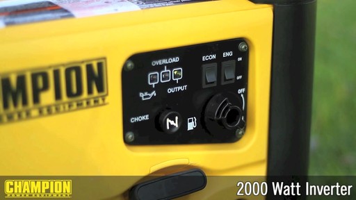 Champion 2000W Inverter Generator - image 6 from the video