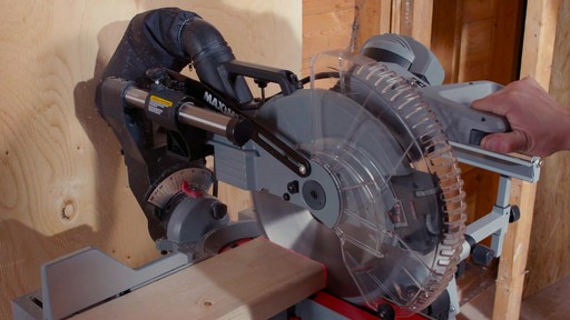 MAXIMUM Dual Bevel Sliding Mitre Saw, 12-in - image 10 from the video