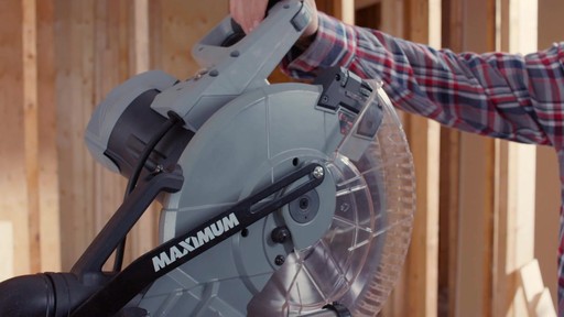 MAXIMUM Dual Bevel Sliding Mitre Saw, 12-in - image 4 from the video