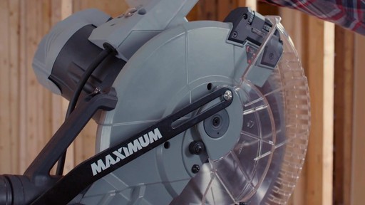 MAXIMUM Dual Bevel Sliding Mitre Saw, 12-in - image 5 from the video