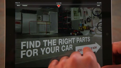The Canadian Tire iPad app: Tips and Features - image 6 from the video