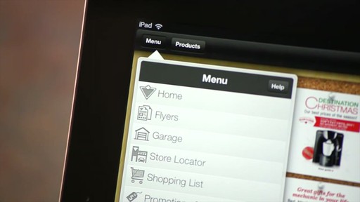The Canadian Tire iPad app: Tips and Features - image 8 from the video