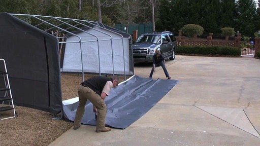 Assembling ShelterLogic Garage - image 8 from the video
