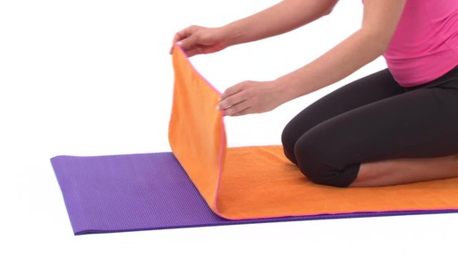 Gaiam Thirsty Yoga Mat Towel - image 2 from the video