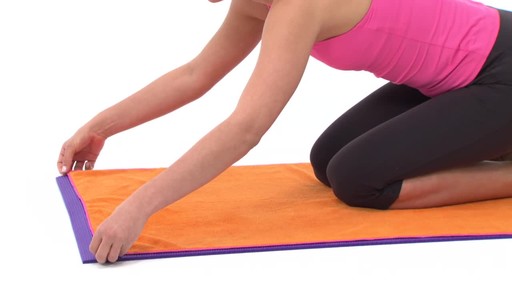 Gaiam Thirsty Yoga Mat Towel - image 3 from the video