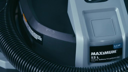 MAXIMUM Stainless Steel Wet Dry Vacuum, 53 L - image 9 from the video