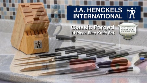 Henckels Classic Forged 14 piece Elite knife set - image 10 from the video