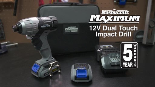 Mastercraft Maximum 12V Dual Touch Impact Drill - image 10 from the video