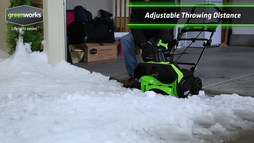 Greenworks 40V Brushless Snowthrower - image 3 from the video