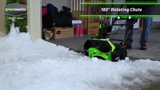 Greenworks 40V Brushless Snowthrower - image 4 from the video