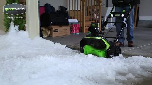 Greenworks 40V Brushless Snowthrower - image 5 from the video