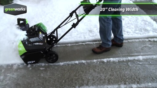Greenworks 40V Brushless Snowthrower - image 6 from the video