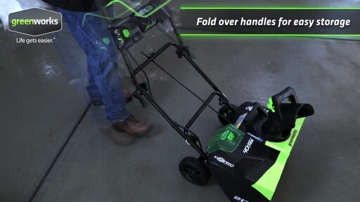 Greenworks 40V Brushless Snowthrower - image 8 from the video