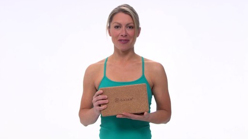Gaiam Eco Cork Yoga Brick - image 9 from the video