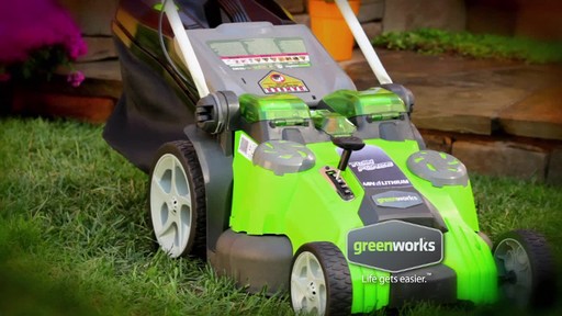 GreenWorks TwinForce 40V 20-in Lithium Cordless Mower - image 1 from the video