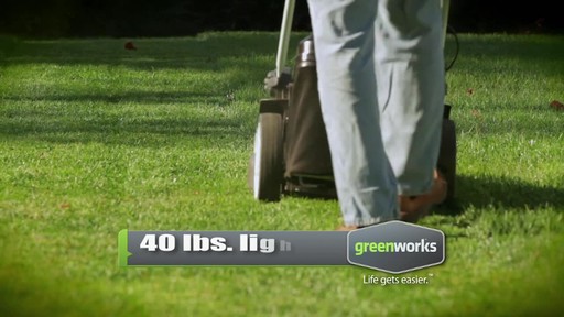 GreenWorks TwinForce 40V 20-in Lithium Cordless Mower - image 3 from the video