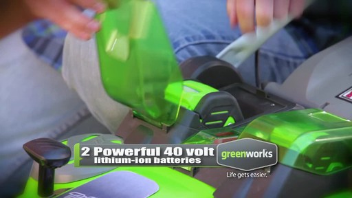 GreenWorks TwinForce 40V 20-in Lithium Cordless Mower - image 5 from the video