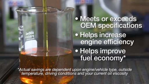 Mobil 1 Advanced Fuel Economy 0W-20 Synthetic Motor Oil - image 7 from the video
