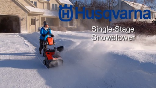 Husqvarna Single Stage Snowblower - image 10 from the video