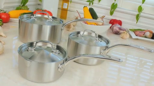 Lagostina 3-Ply 13-Piece Clad Cookware Set - image 6 from the video
