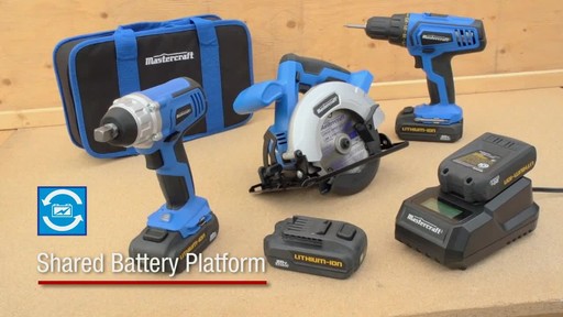 The Mastercraft 20-volt Lithium-Ion Cordless Circular Saw - image 5 from the video