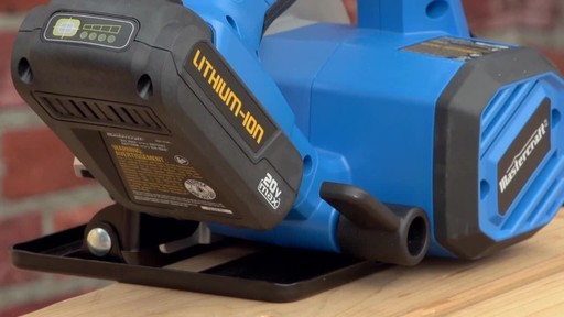 The Mastercraft 20-volt Lithium-Ion Cordless Circular Saw - image 6 from the video
