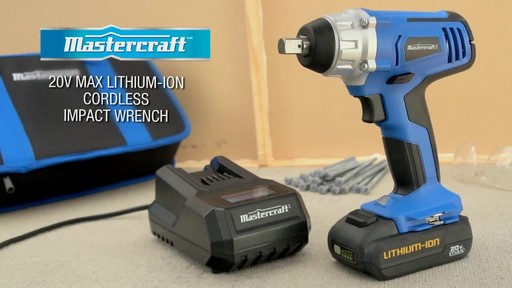  The Mastercraft 20-volt Lithium-Ion Cordless Impact Wrench - image 10 from the video