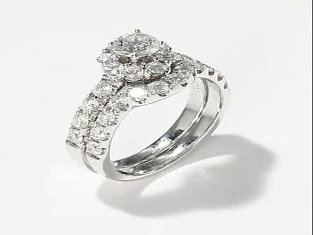 Leo Diamond Bridal Set|2 ct tw Round-cut|14K White Gold - image 1 from ...