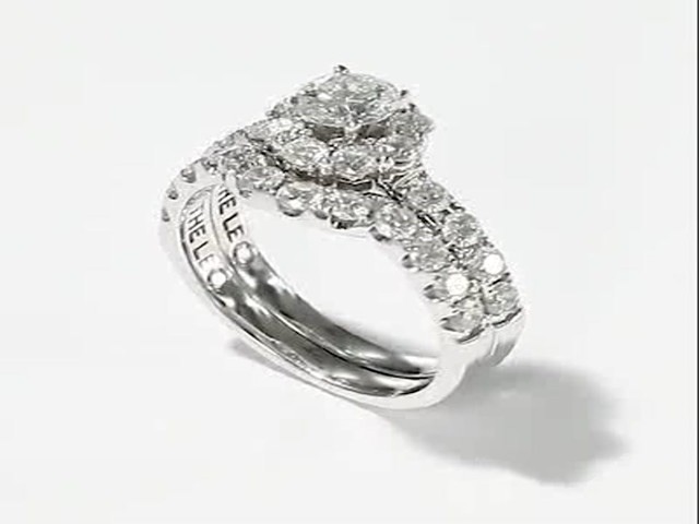 Leo Diamond Bridal Set|2 ct tw Round-cut|14K White Gold - image 10 ...