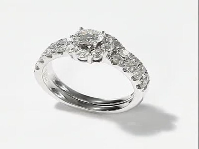 Leo Diamond Bridal Set|2 ct tw Round-cut|14K White Gold - image 5 from ...